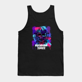 Mushroom Zombie Spray Paint Tank Top